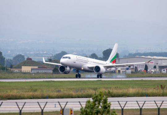 Националният ни авиопревозвач с чисто нов самолет Airbus A220-300