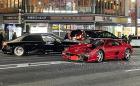 Екзотична катастрофа: Ferrari F355 удари Maybach в Токио