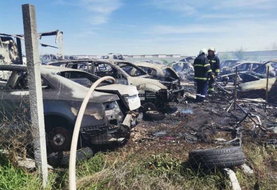 Автоморга край Пловдив се запали