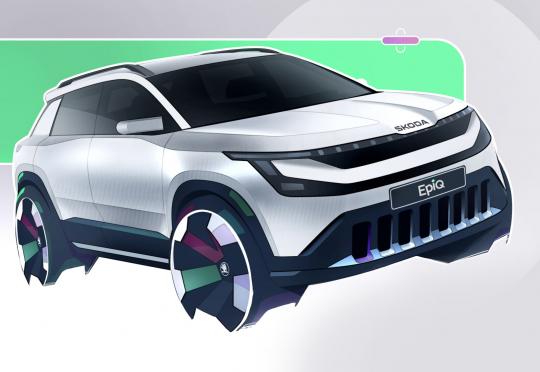 Skoda показа скици на Epiq и обяви дата за премиерата