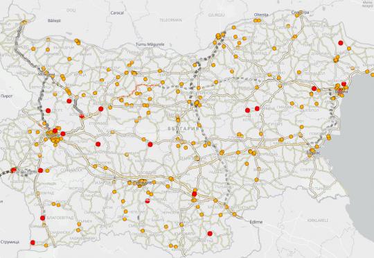 МВР пусна отново интерактивната карта за катастрофите