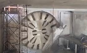 Вижте как къртицата достигна станция “Гео Милев” (Видео)