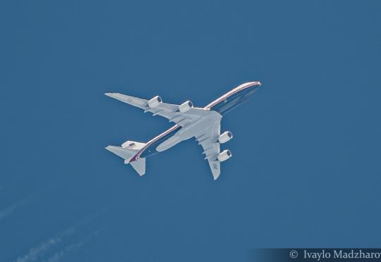 Тръмп прелетя над България с новия си Air Force One