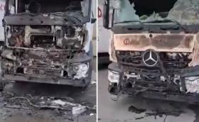 Взривът до Елин Пелин унищожи камиони на „Фантастико“ (Видео)