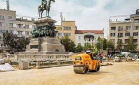 Почти напълно е завършено пренареждането на жълтите павета в София