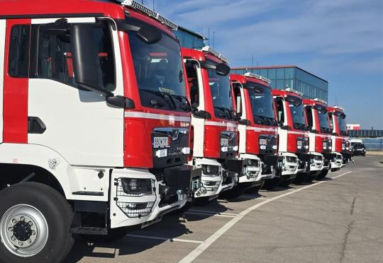 Пожарната получи шест нови високопроходими MAN TGM за над 1,5 млн. евро