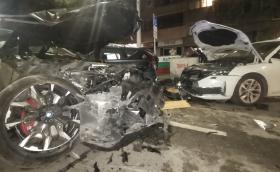 „Витошка“ осъмна с разбити автомобили след нощен инцидент с пиян шофьор на BMW