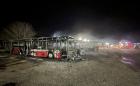 Пожар изпепели автобуси в Костинброд