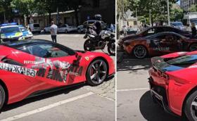 Полицията обсади Ferrari и McLaren в центъра на София