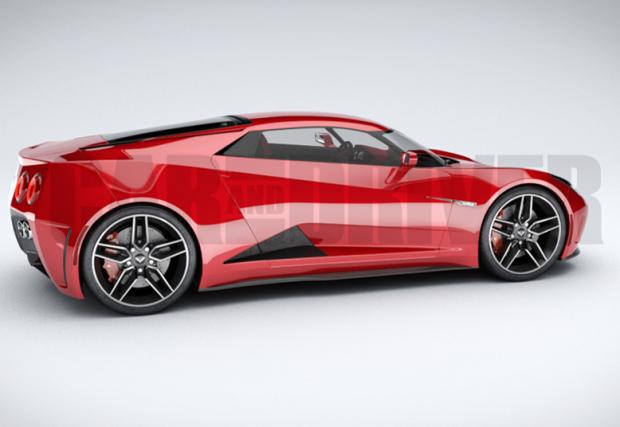 Caranddriver.com също имат виждане по въпроса, за това как може да изглежда новия Corvette, с мотор по средата