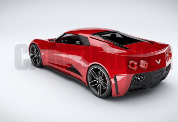 Caranddriver.com също имат виждане по въпроса, за това как може да изглежда новия Corvette, с мотор по средата