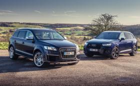 Битката на дизелите: 2008 Audi Q7 V12 TDI vs 2017 Audi SQ7 