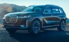 BMW Concept X7 iPerformance е предшественикът на X7. Колата е голяма, а предницата е като стена