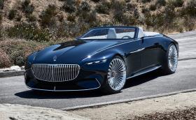 Mercedes-Benz Vision Maybach 6 Cabriolet Concept е свръх помпозен кабриолет със 750 коня и чаши и чинии под предния капак