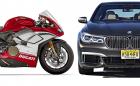 Ducati Panigale V4 срещу BMW M760Li. Кой е по-бърз на драг? Видео
