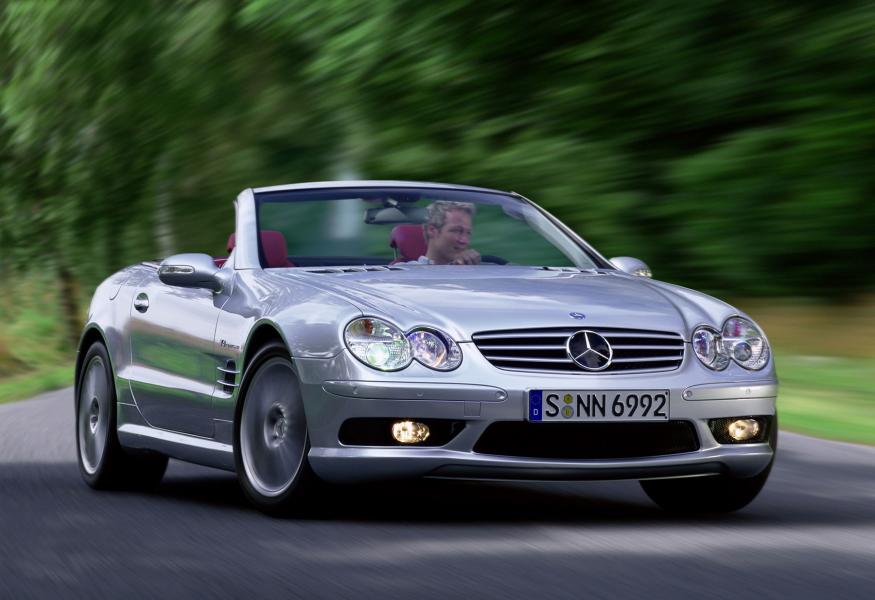 Merc SL 55 AMG: нека си припомним могъщия 500-конен роудстър от 2001-ва ...