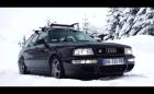 На ски с 1994 Audi RS2. Видео