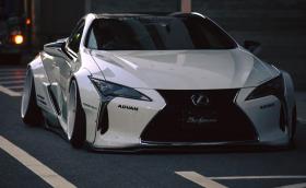 Lexus LC 500 от Liberty Walk. Колата изглежда брутално