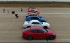 Вижте това епично драг състезание с 12 коли! Видео