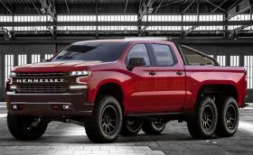 Hennessy Goliath 6x6 е екологична версия на 2019 Chevy Silverado Trail Boss: Тройно предаване и 705 коня