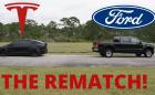 Нов дуел: Ford F-250 4х4 дизел срещу Tesla Model X. Видео