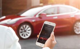 Собственик на Model 3 заключи крадец в колата си