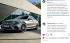 Защо BMW публикуваха снимка на Mercedes C-Class в официалния си Instagram профил?