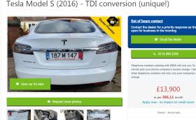 Доживяхме да видим и Tesla Model S… с 2.0 TDI от VW Passat. Искат ѝ 30 хил. лв.