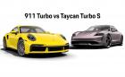 Porsche 911 Turbo или Taycan Turbo S? И двете струват около 370 хил. лв.