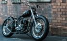 Triumph Daytona 500 Bobber, полиран с шкурка и ъглошлайф