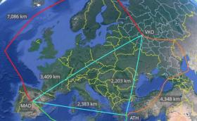 Руски самолет измина 15 хил. км, за да стигне от Москва до Мадрид и обратно