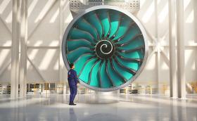 Rolls-Royce Ultrafan е най-големият самолетен двигател в света