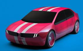 Това е BMW i Vision Dee – електрически седан с променящи се цветове