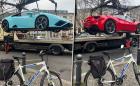Вижте как “паяк” вдига неправилно паркирани Lambo и Ferrari