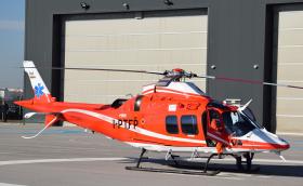 Медицинският хеликоптер прави първи тренировъчен полет