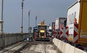 Вижте как върви ремонтът на Дунав мост