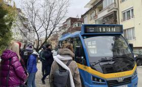 Бусчетата Karsan с електромотори и батерии от BMW i3 вече въртят пробни обиколки в София