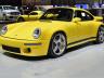 Ruf CTR 'Yellow Bird'. Тази птичка е карбонова и вдига 360 км/ч. Изумителна.