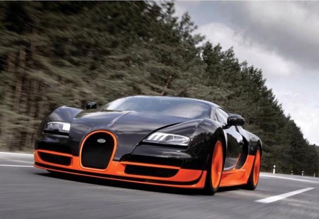 3.Bugatti Veyron Super Sport (431 км/ч) 1200 кончета и 4 турбини