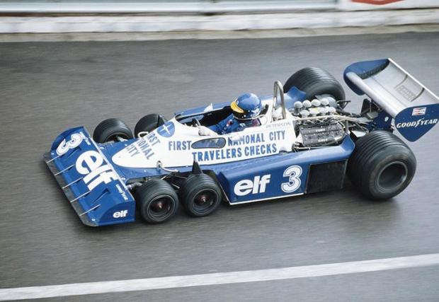 Tyrell P34 - единственият състезавал се някога 6-колесен болид в F1