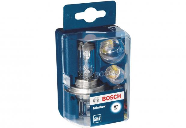 И наградата, която даваме всеки ден: Bosch Minibox с основни крушки, за да пътувате спокойно.