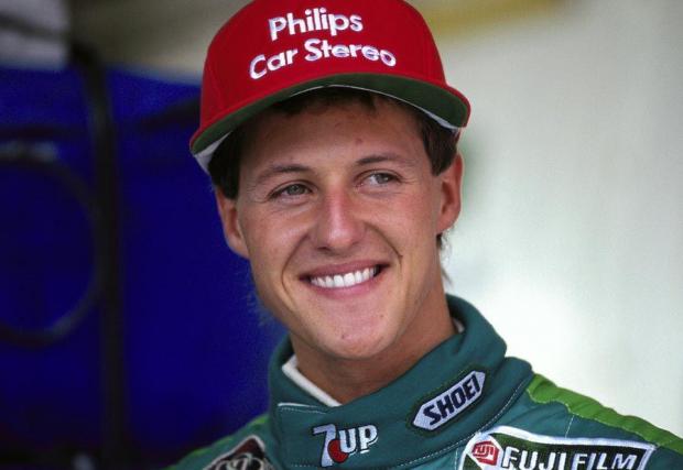 Михаел при дебюта си в Гран при на Белгия през 1991...