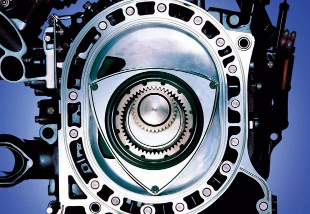 Красивата анатомия на роторния двигател на Mazda.