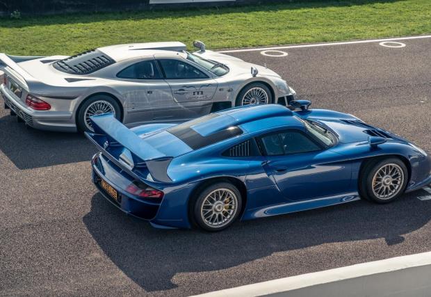 Mercedes CLK GTR и Porsche GT1 