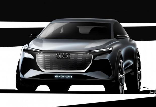 Audi Q4 e-tron - първите три скици