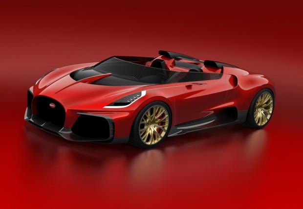 Концептуалният Bugatti Barchetta - създаден още през 2008, доста преди появата на Chiron