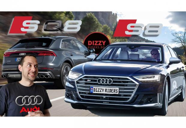 10. „Audi S8 vs SQ8: могъщото дуо с 1006 коня!“, 20 август, 48 724 гледания. 