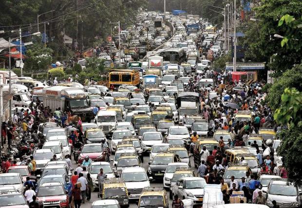 2. Мумбай, Индия: задръстване в 53% от денонощието. Най-натоварен ден: 14 февруари 2020