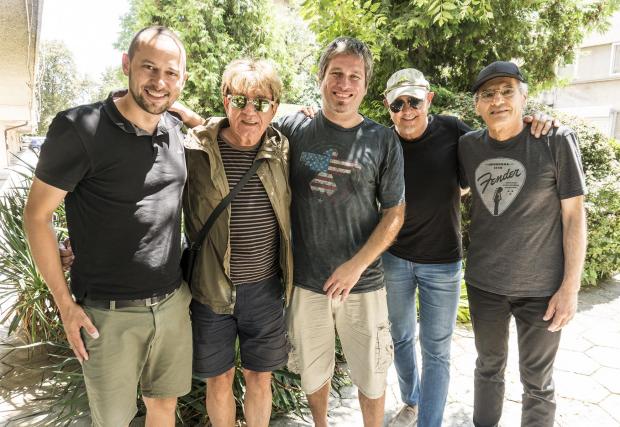 Косьо с музикантите от „Тангра“, Дани Ганчев, Боби Косатката и Емил Герасимов, 26.07.2019
