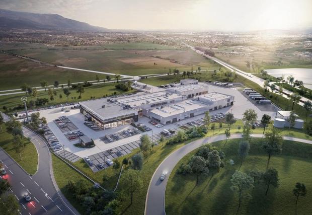 Така ще изглежда новият комплекс на Mercedes-Benz в близост до Ботевградско шосе в София